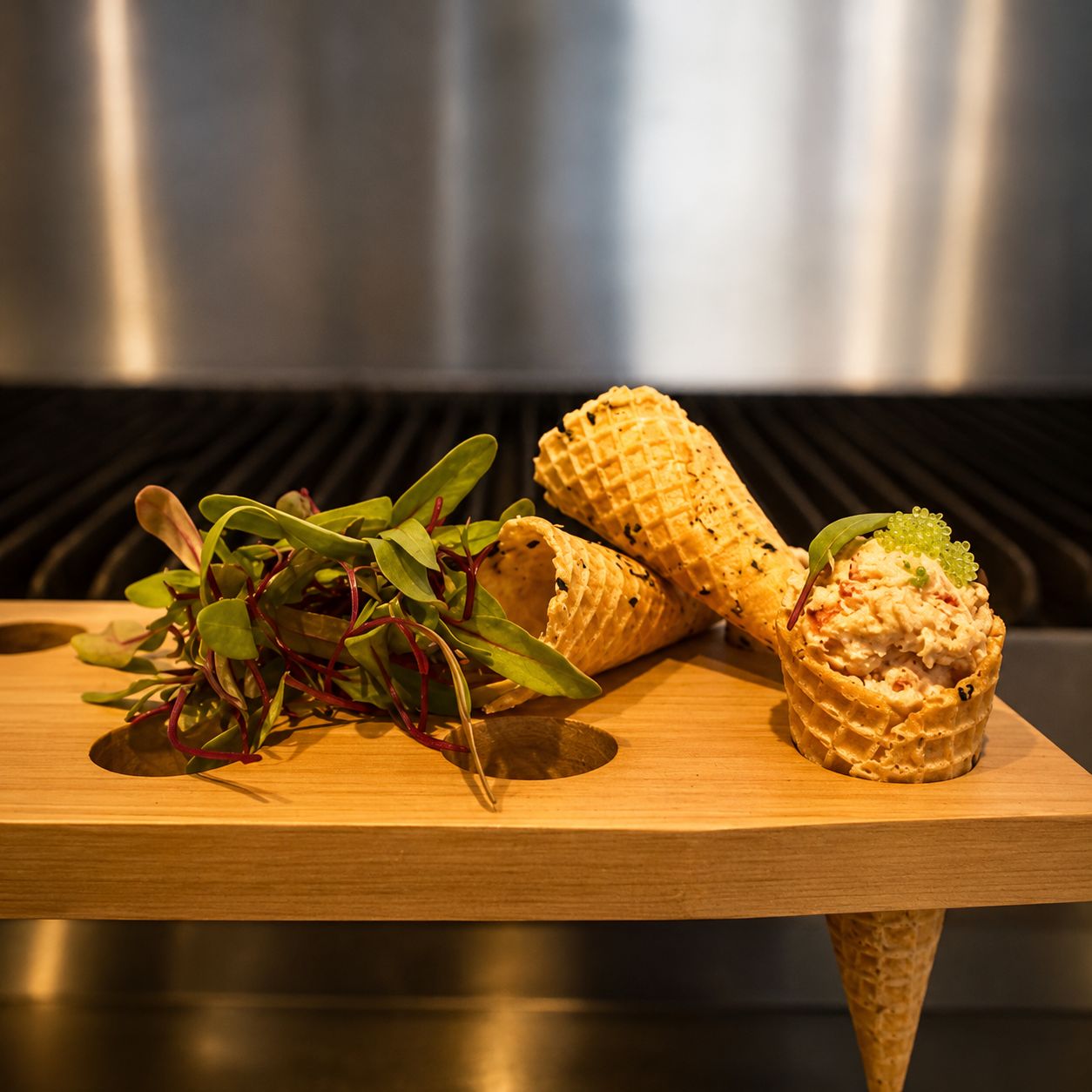 Chef Nava culinary bite for California Crown