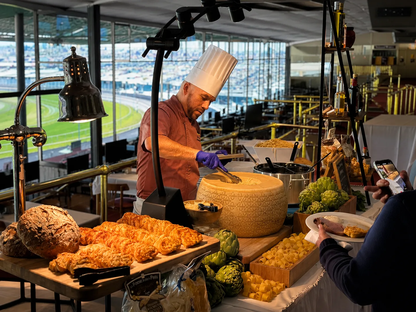 Chef Nava preparing a live culinary experience