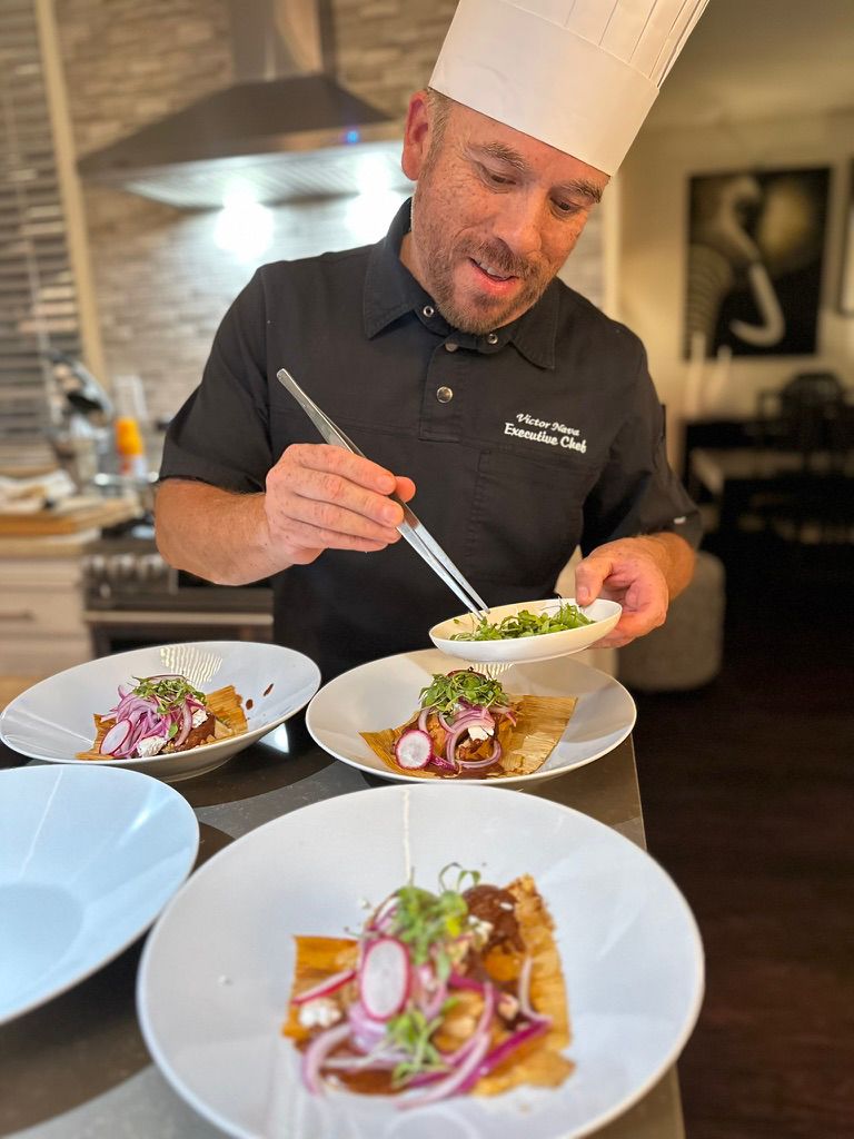 Chef Nava event main course