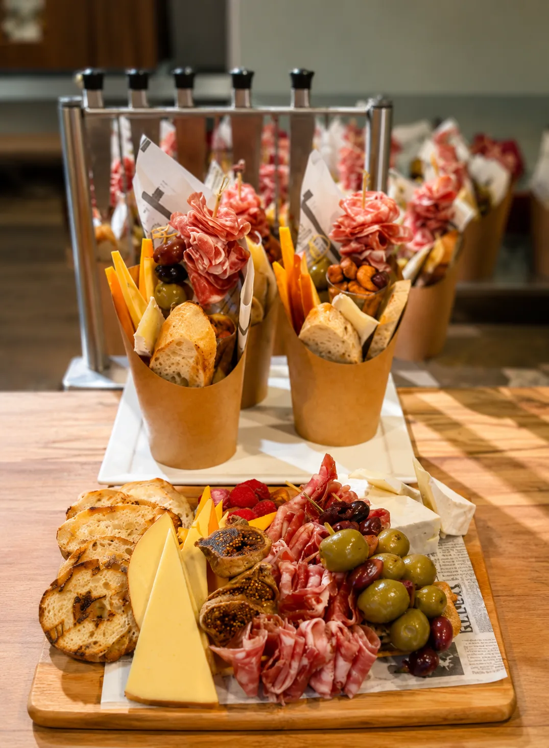 Artisan charcuterie cups