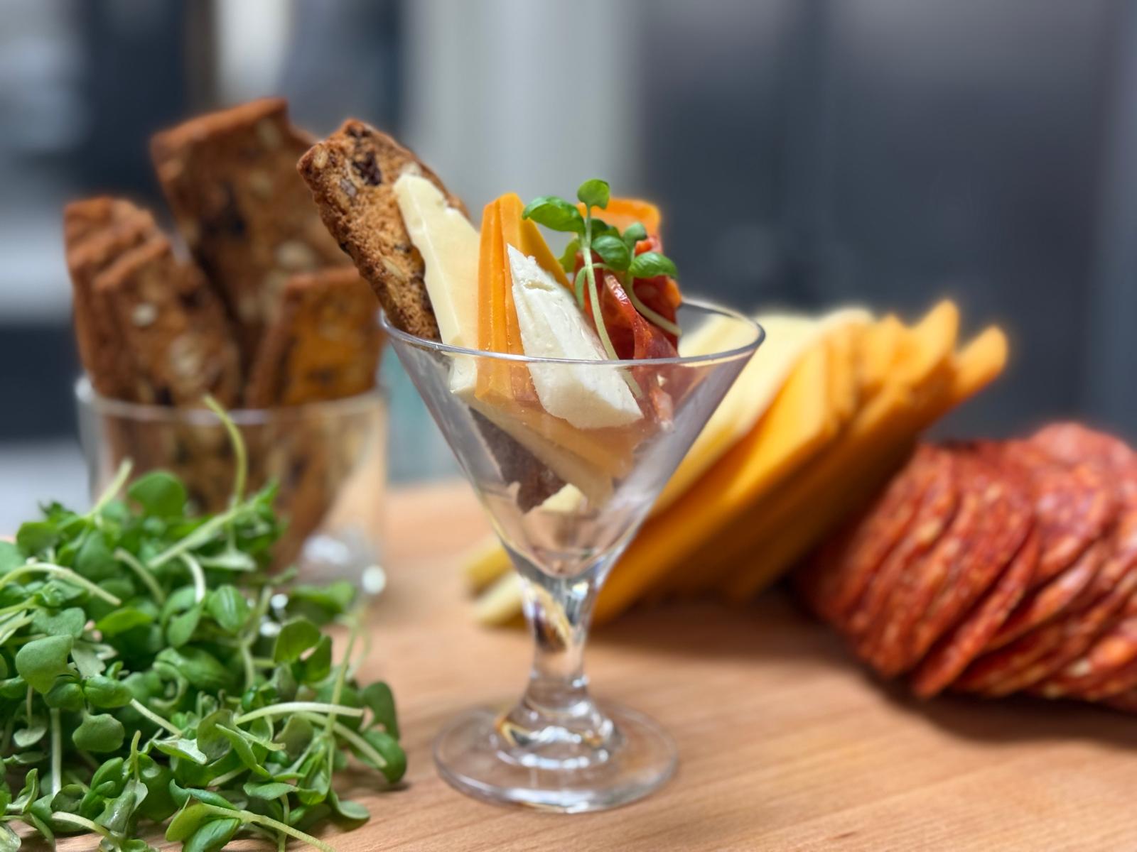 Artisanal catering display by Chef Nava